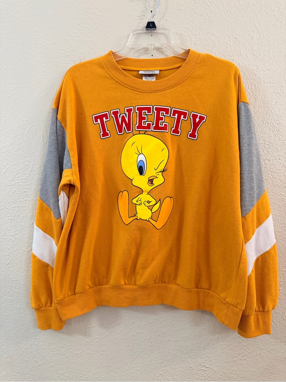 Tweety Graphic Crewneck Sweatshirt - Yellow
